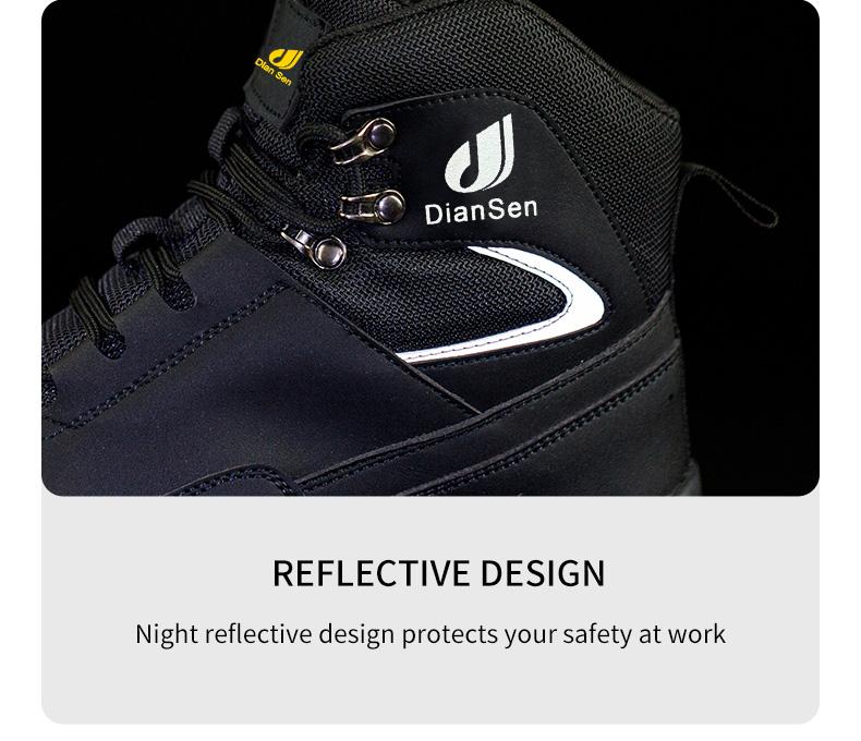 New Safety Boots Men Work Indestructible Shoes Sneakers Steel Toe Protective Boots Anti-smash Anti-puncture Work Safety Shoes Work as hiking Waterproof boots Construction Work Shoes