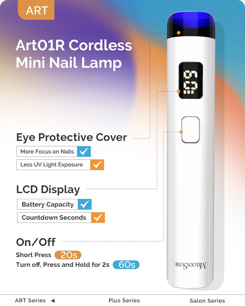 Rechargeable Mini LED/UV Nail Art Lamp for Gel Nails