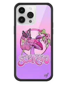 Wildflower Cases - Scorpio, Limited Edition iPhone Case |  Accessories Durable Custom Purple Zodiac Fairy Mushroom Protective Rubber