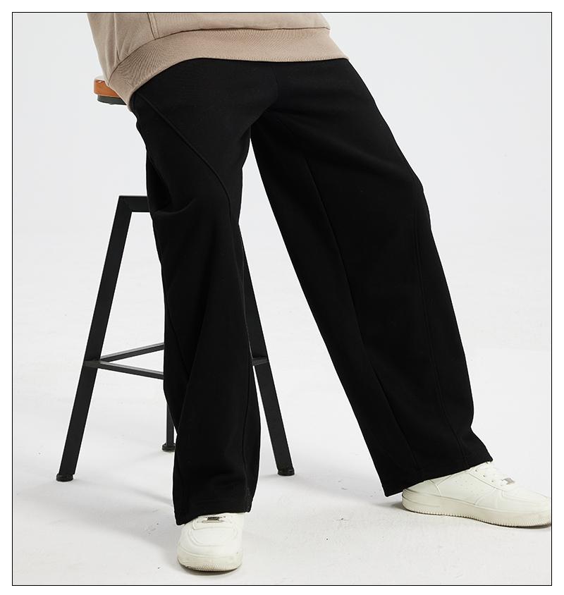 Men's Thermal Lined Sweatpants Oversize Drawstring Waist Casual Loose Pants for Fall Winter School Season Daily Wear Cozy Warm Soft Cotton Men's Thermal Lined Sweatpants Oversize Drawstring Waist Casual Loose Pants for Fall Winter School Season Daily Wear Cozy Warm Soft Cotton