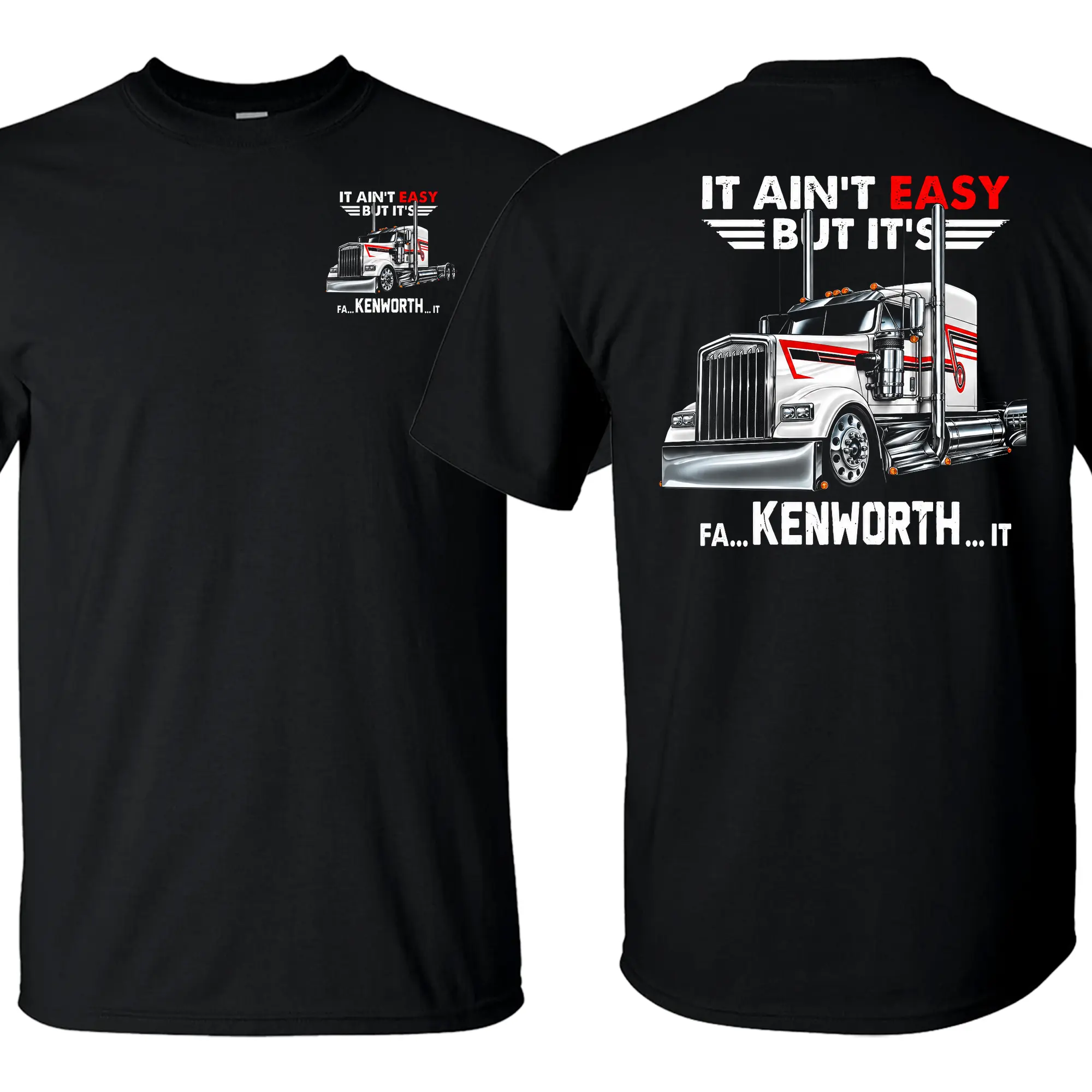PC Kenworth Truck T-Shirt – Bold Semi-Truck Graphic Tee for Truckers & Diesel Lovers, Classic Big Rig Logo Shirt, Perfect Gift for Kenworth Enthusiasts, Drivers & Hauling Fans, MADE IN USA