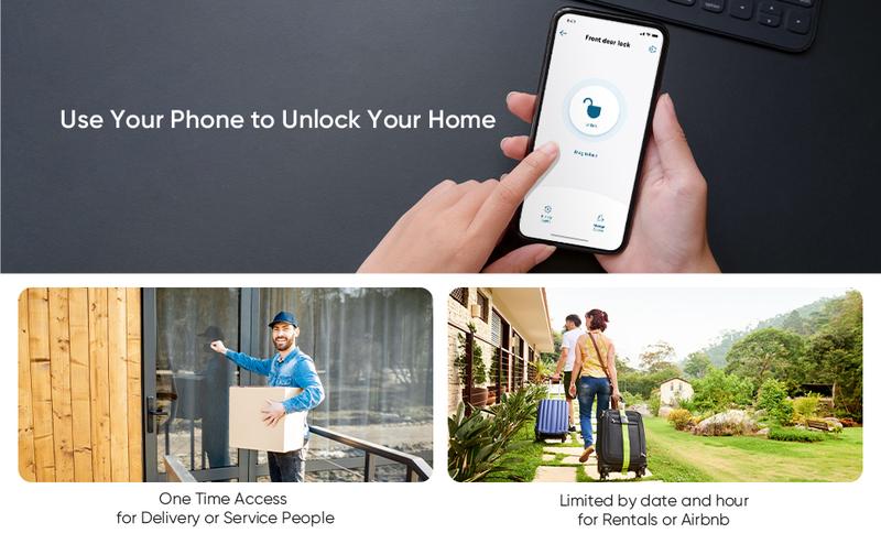 eufy Security Smart Lock S230, Keyless Fingerprint Lock for Front Door, Easy Installation, Built-in Wi-Fi, Reliable App for Remote Access, One-Year Battery Life, BHMA Certified, IP65 Weatherproof｜Spingtok