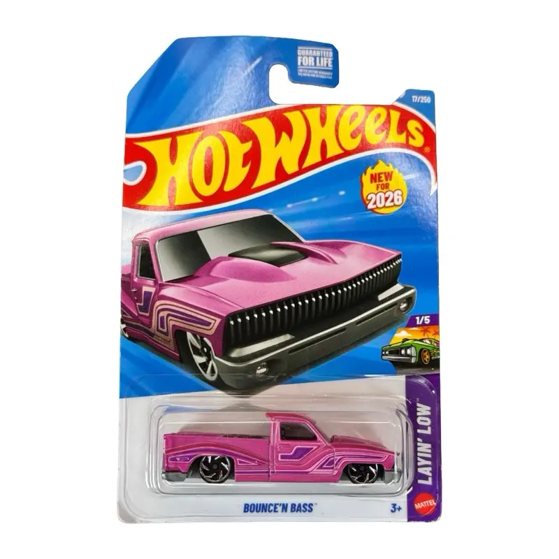 Hot Wheels Bounce N Bass Pink Mainline 17/250 Diecast Car
