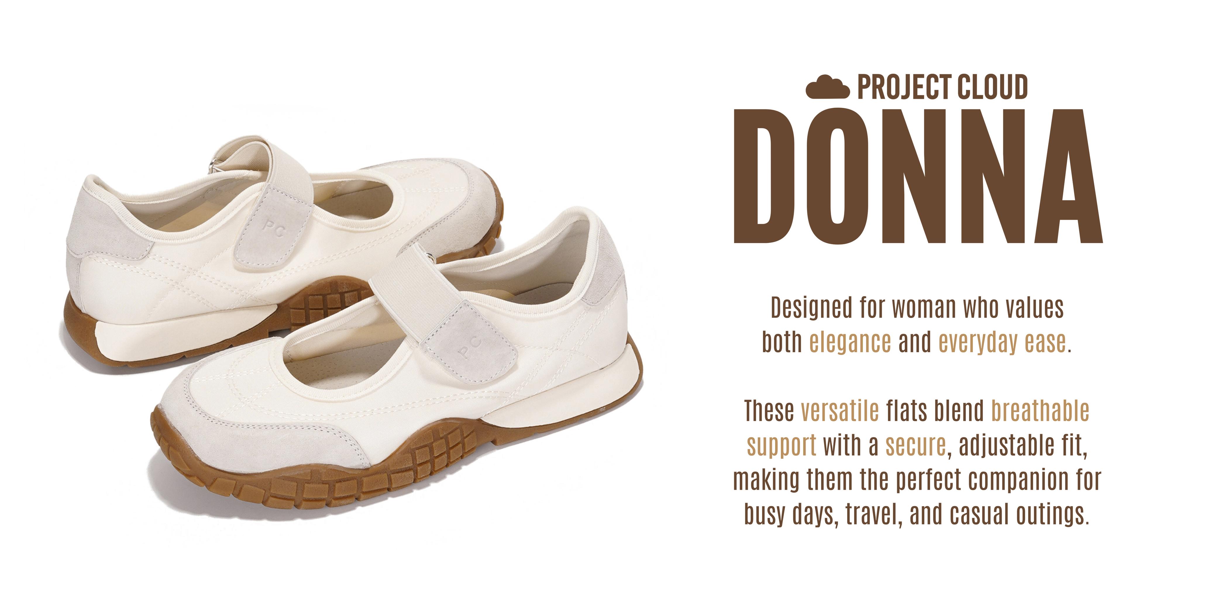 Project Cloud Women's | Fashionable Shoes for Women | Memory Foam | Lightweight | Non-Slip - Donna