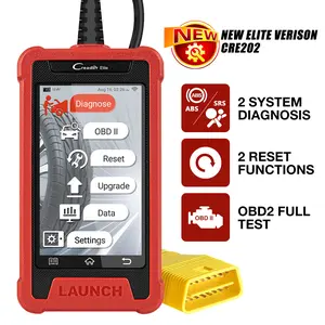 Launch Creader Elite 202 Car Scanner with OBD2 Full Test, ABS SRS, Bleeding/Throttle Reset, 2 System Diagnostics, Lifetime Free Online Update