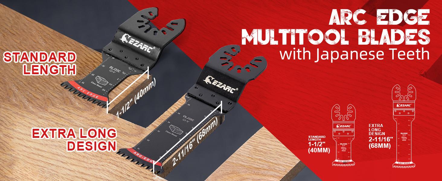 EZARC 7 Count Mixed Oscillating Tool Blades Kit, Titanium OMT Blades for Wood Nails, Metal, Plastic, Dewalt Milwaukee, metal cutter, FathersDayGift