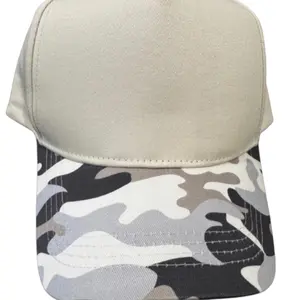 BLANK Canvas Trucker Hat - Gray/Tan Camo