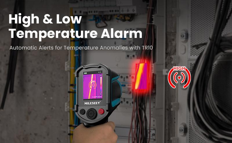 Mileseey TR10 Thermal Imaging Camera, Super Resolution 240 x 240,25 Hz Refresh Rate, Temperature Range -4°F to 1022°F,2.8-Inch LCD Display, 10-Hour Battery Life, Handheld Infrared Imager for Home Detector,Perfect New Year Gift Idea