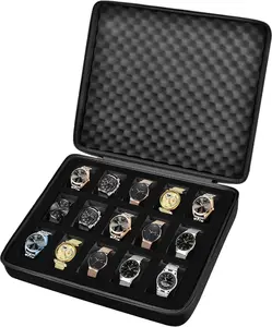 Watch Display Case & Storage Box — 15 Slots — Fits Up to 42mm