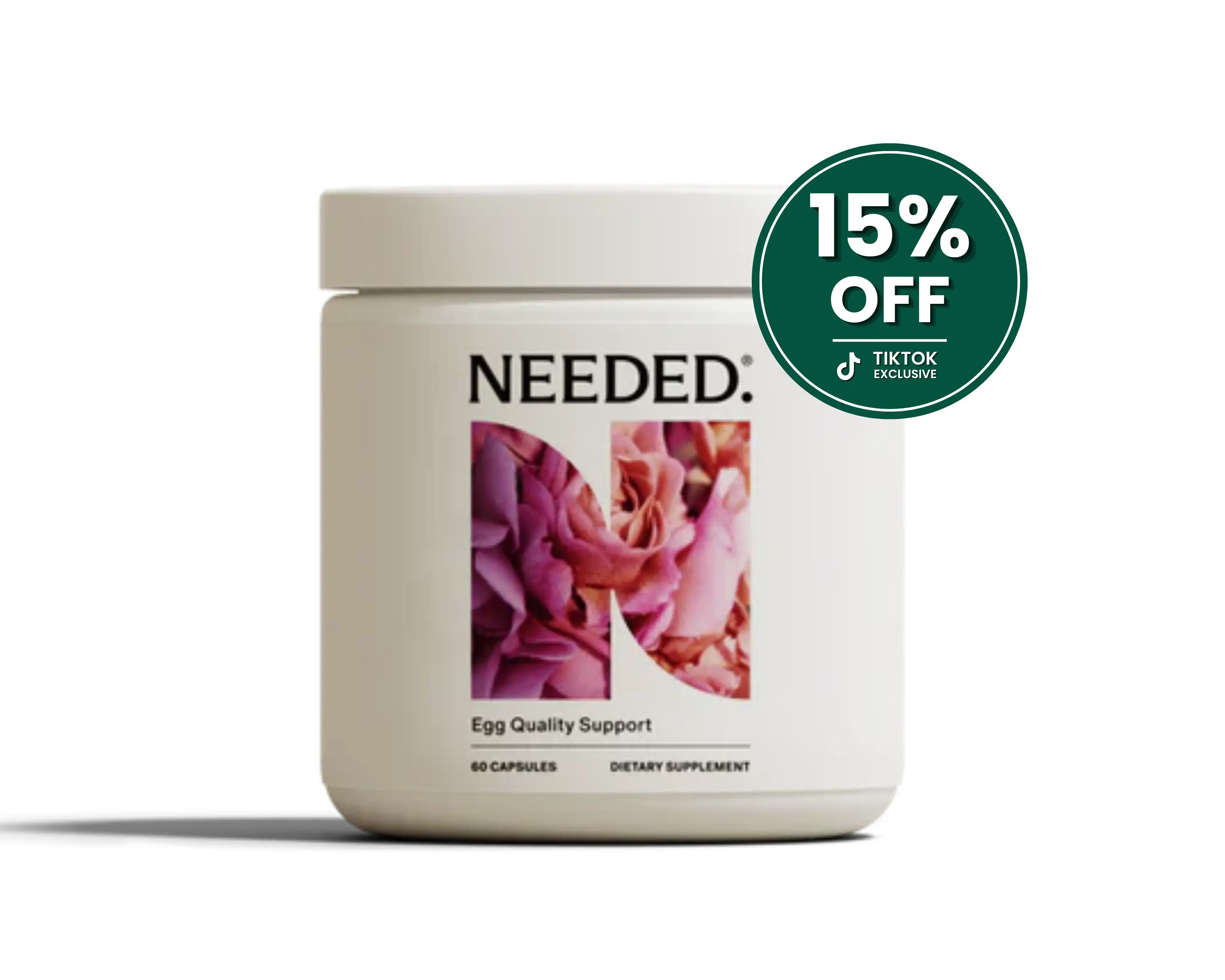 NEEDED. Egg Quality Support - 60 Capsules (1 Month Supply) - Expertly-Formulated Antioxidant Formula - Supports Egg Cell & Mitochondrial Health - Clinically Studied Fertility Support - Recommended by Fertility Experts