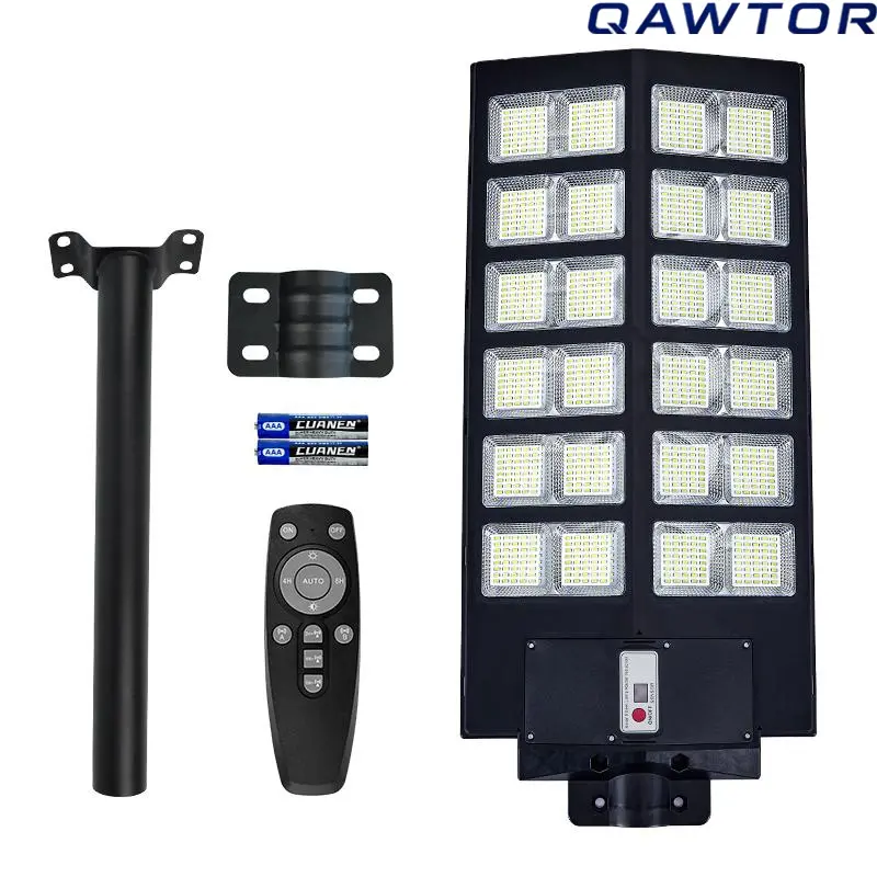 Solar Street Light – Outdoor Security Light with Motion Sensor, 3 Modes, Remote Control, IP65 Waterproof