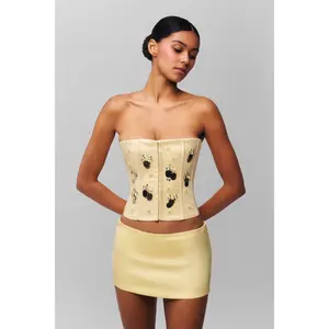 Embellished Satin Corset Embellished Satin Corset