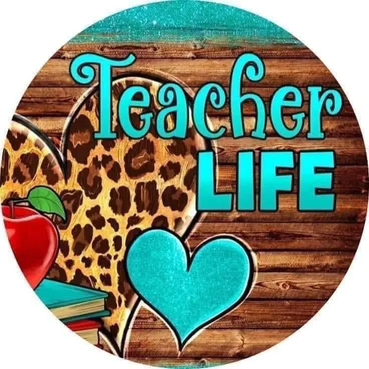 2x2 Inches Heart Shape Print Refrigerator Magnet, Teacher Life Themed Magnetic Home Decor, Back to School Teacher Appreciation Gift, Room Decor