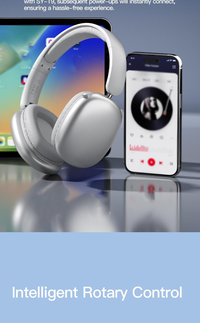 Wireless Bluetooth Headphones, Over-Ear, Hi-Res Audio, 48H Battery Life, Foldable, Mic for iOS/PC headphones Android Memory Headset, Earbud Electronic, Purple Wireless Bluetooth Headphones, Over-Ear, Hi-Res Audio, 48H Battery Life, Foldable, Mic for iOS/PC headphones Android Memory Headset, Earbud Electronic, Purple