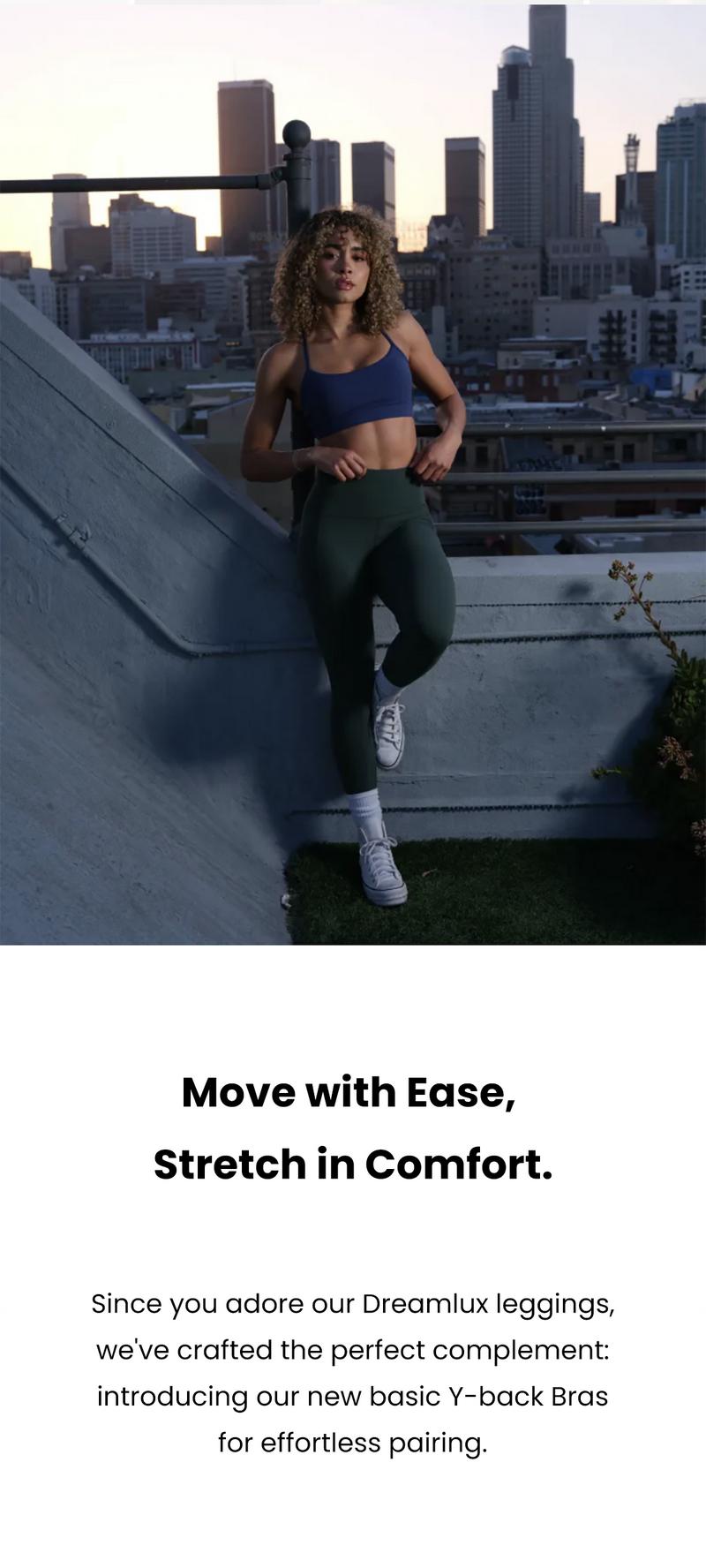 Colorfulkoala Women's Dreamlux Y-Back Yoga Bra Low Impact Workout Tops with Removable Cups sports