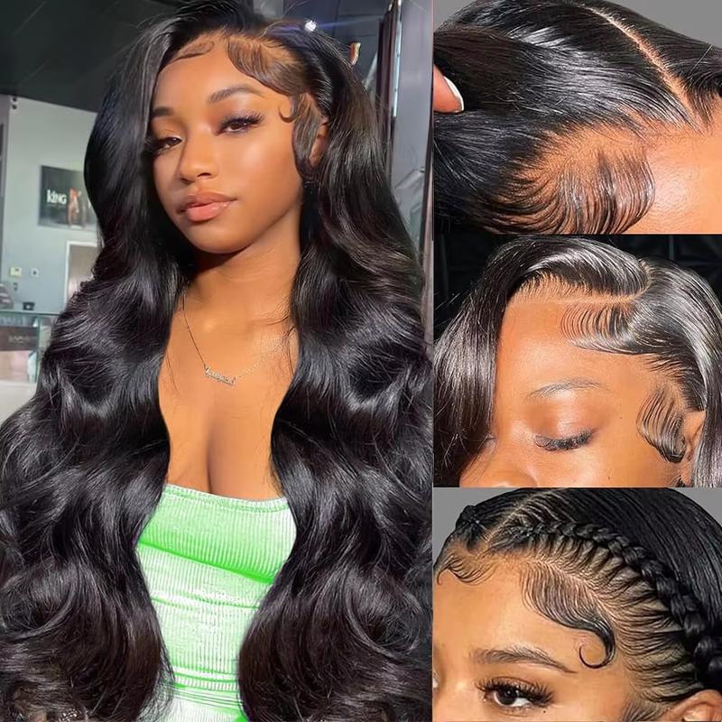 Body Wave 13X6 Lace Frontal Wigs Human Hair 13X4 Hd Transparent Lace Front Wigs Pre Plucked Natural Hairline Brazilian Remy Human Hair Body Wave Wig For Black Women 180 Density