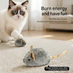 Cat Mini Mouse Enrichment Toy Squeaks to attract attention Releases natural instincts Relieves loneliness Chew-resistant