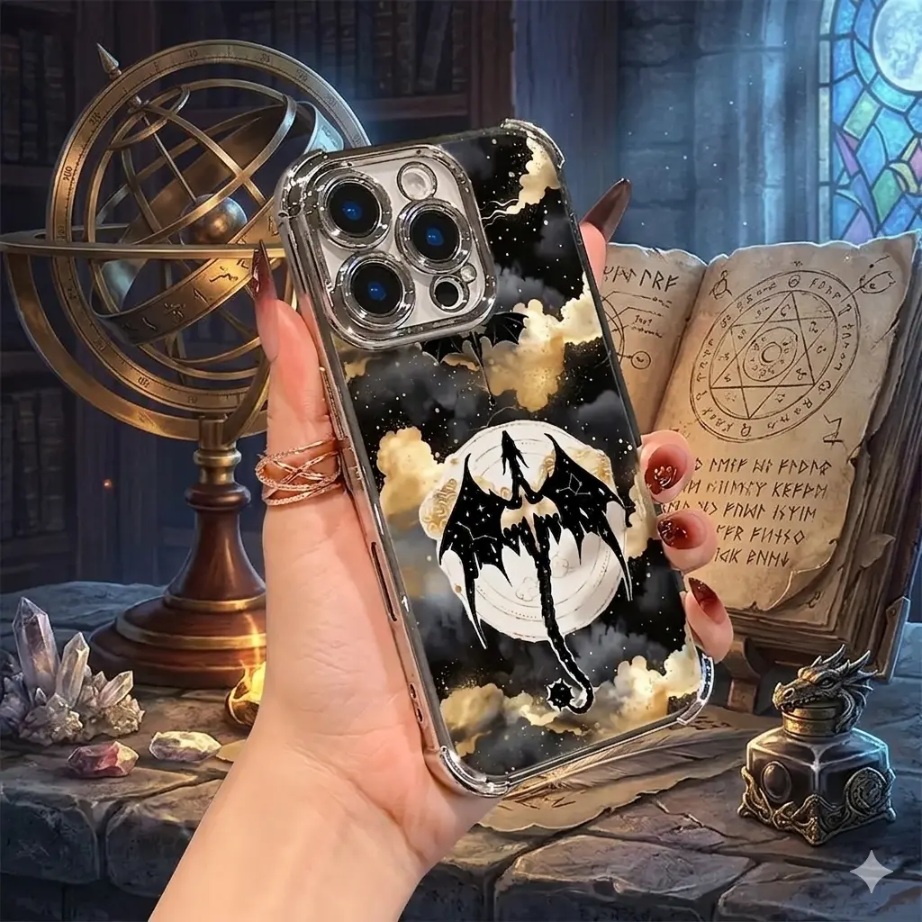 Dragon F-Fourth W-Wing Cartoon Transparent Soft Back TPU Plastic PVC Smartphone Case - Full Body Shockproof Protection Accessory, Anti-Fall, Anti-Scratch, Flexible Fit, Easy Installation for iPhone 17,16,15,14,13,12,11 Pro Max Plus Cellphones, Accessories