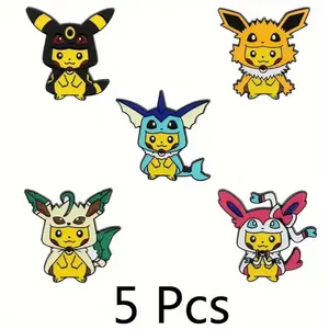 Pikachu Poncho Pins Set Pokemon (5 Pieces)