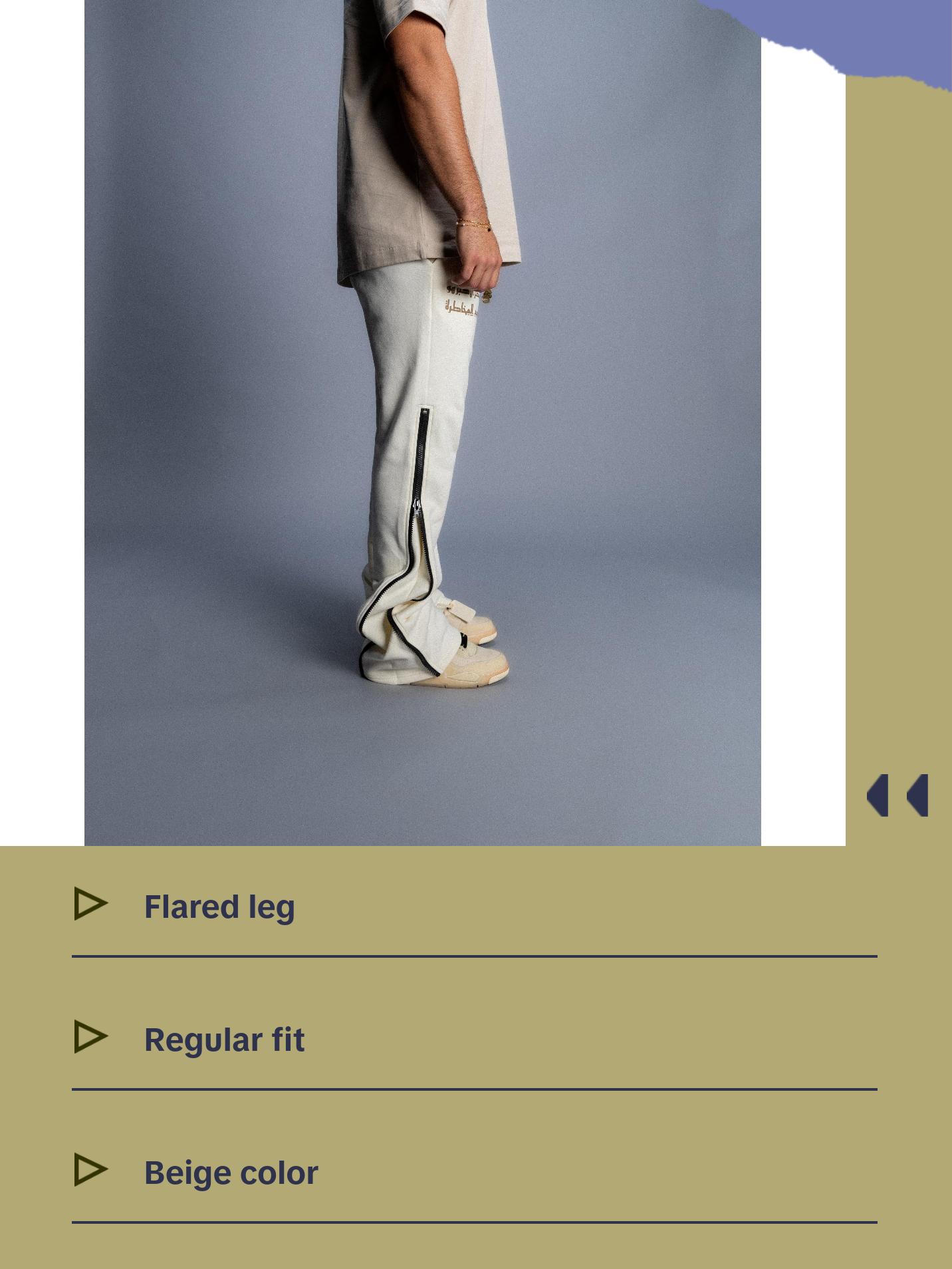 ELAVAR FLARED/REGULAR Sweats Beige