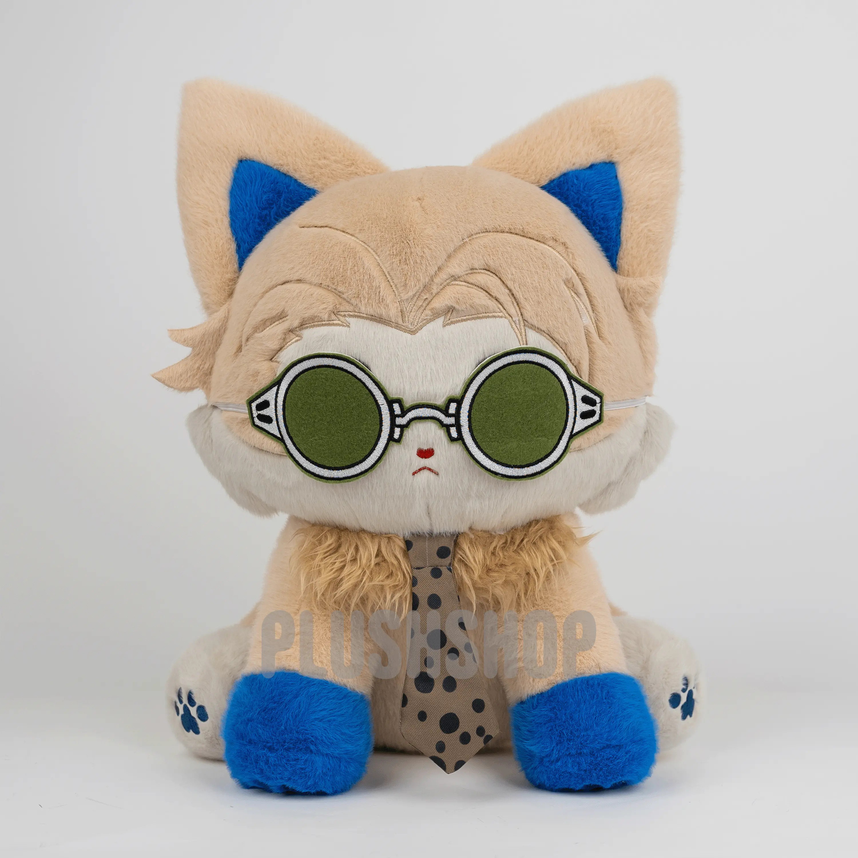 PLUSHSHOP 17in Kentmeow Kawaii Aesthetic Stuffed Plushie - Super Soft Fluffy Fabric, Whimsical Doll, Restocked Anime Figure, Japanese Anime Toy, Video Game Themed Collectible, House Decoration, Fun Toy for Kids, Cuddly Gift, Anime Figures, Video Games