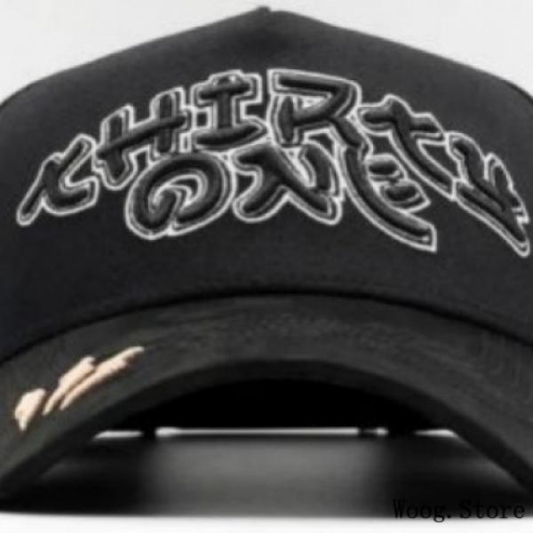 Barbas Hats Chrome Rose Gold – Premium Black Adjustable Snapback with 3D Chrome Metal Crosses, Trendy Streetwear Baseball Cap