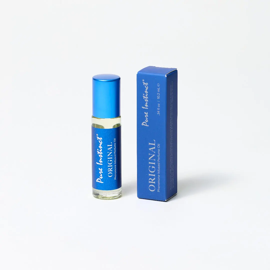 Pure Instinct ORIGINAL | Unisex Roll-On Pheromone Perfume Oil for Men & Women | Australian Mango, Honey, Cinnamon & White Musk | Long Lasting Fragrance | The Viral TikTok Original | 0.34 fl oz TSA Ready