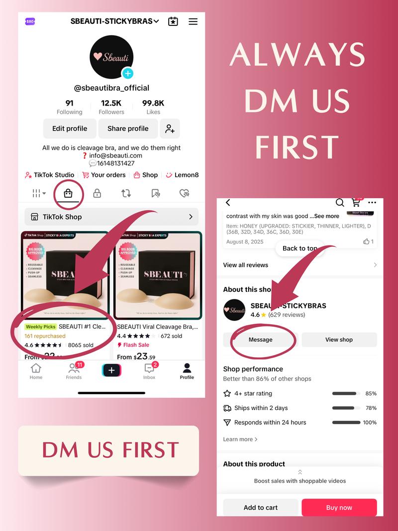 SBEAUTI #1 Sticky Bra, Valentine’s Day Gift for Her, Adhesive Push Up Cleavage Bra, Up to G Cup, Seamless Strapless Bra for Date Night, Backless & Red Dress, Waterproof & Reusable