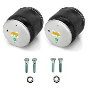 2 pack of TORQUE Air Spring Bag with Hardware Kit for Peterbilt Trucks (Replaces Firestone 9069, 8813, W01-358-9069, Peterbilt C816022, C81-6022, Goodyear 1R12-069) (2 x TR9069 + 2 x TRABHW03)