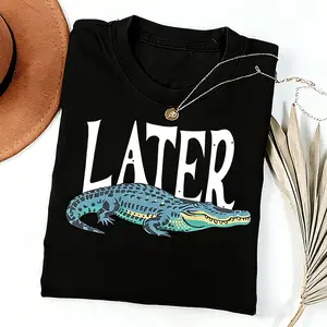 Comfort Colors Later Gator Vintage 90s Shirt, Retro Style Shirt, Funny Graphic Alligator Shirt, Gift For Him FOr Her