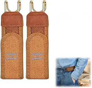 No Buckle Elastic Stretch Belt for Men & Women, Adjustable Buckleless Belt Hook, Invisible Unisex Belt for Jeans, Pants Waist Belt Quick Release Belt