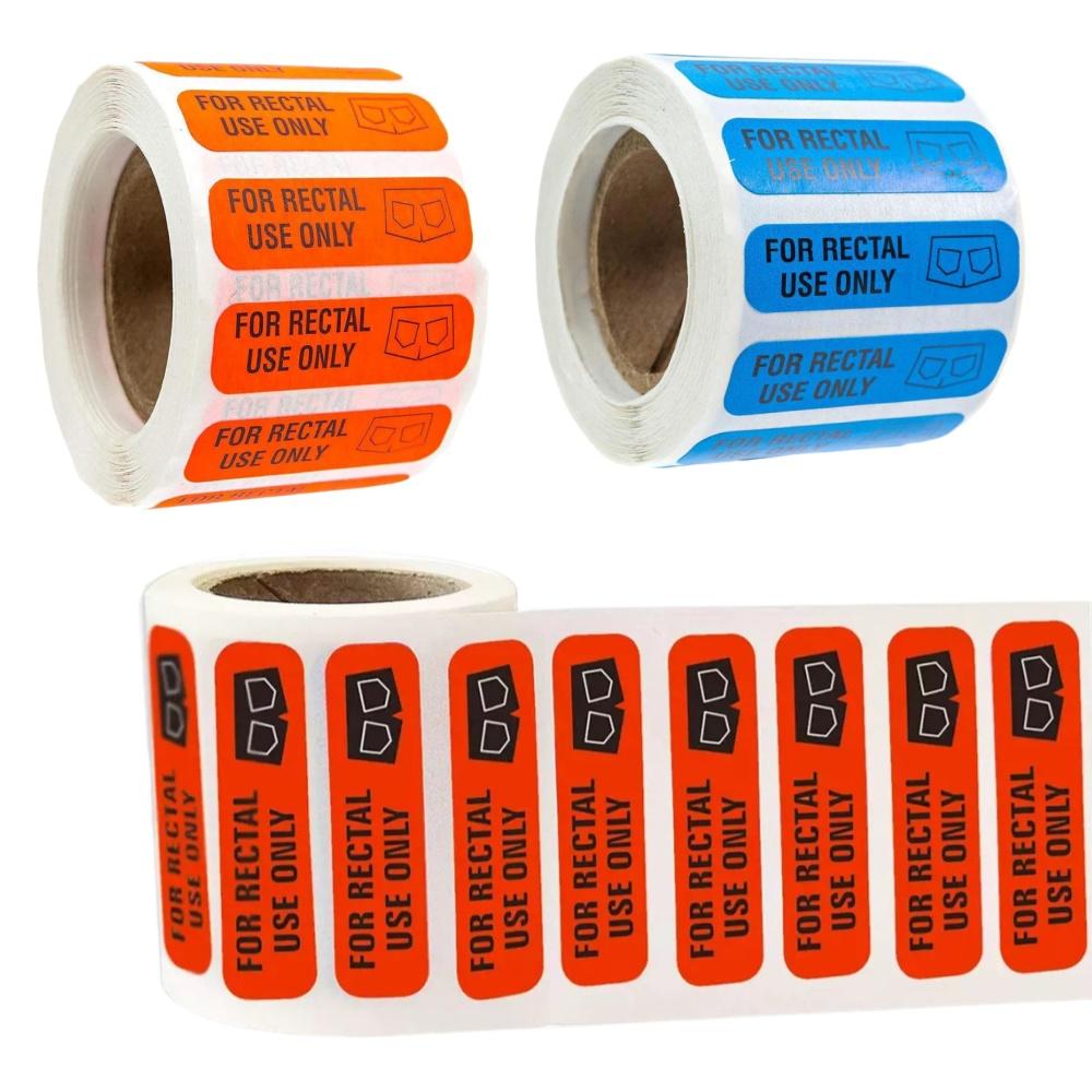 Rectal Use Only Sticker (500pcs/roll), Funny Joke Gag Sticker, Practical Jokes Gifts for Adults & Kids, Self Adhesive Sticker for Home Kitchen-MM