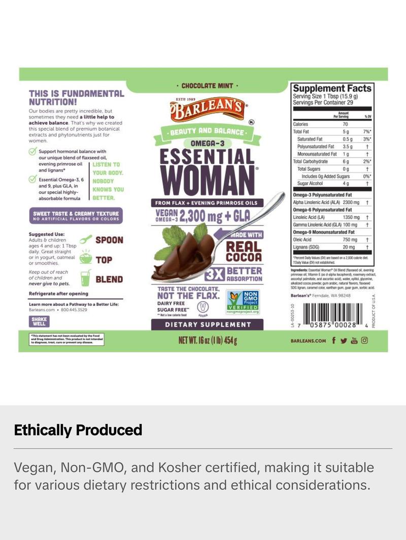 Essential Woman® Chocolate Mint Supplement Edible