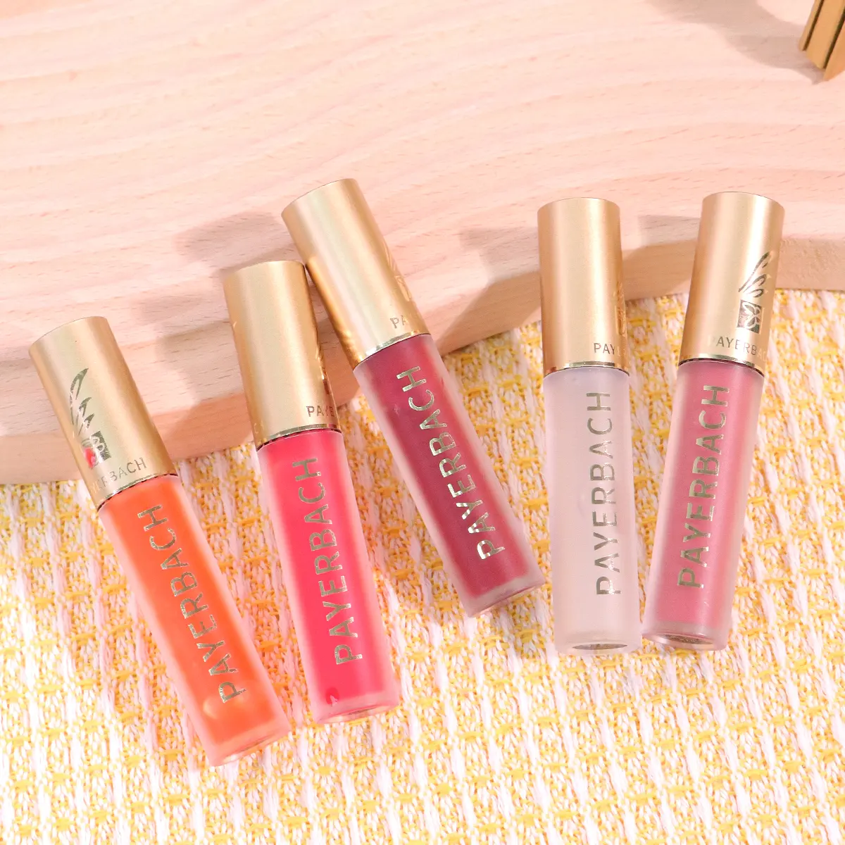 Payeba color-changing essence plumping lip gloss  5 colors (Coconut white colorless + rose + red orange + red grapefruit + red plum)