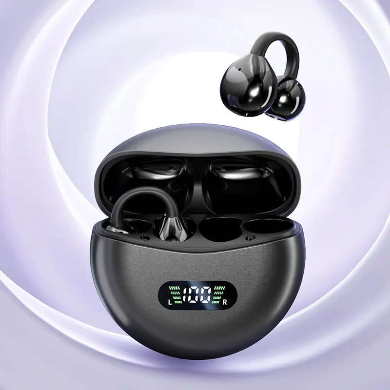 【Black Friday Offer】M79 Wireless Sport Headphones - Clip-On Bone Conduction Headset, Hi-Res Panoramic Audio, Smart Display, Bluetooth Electronic Sports Device, Digital