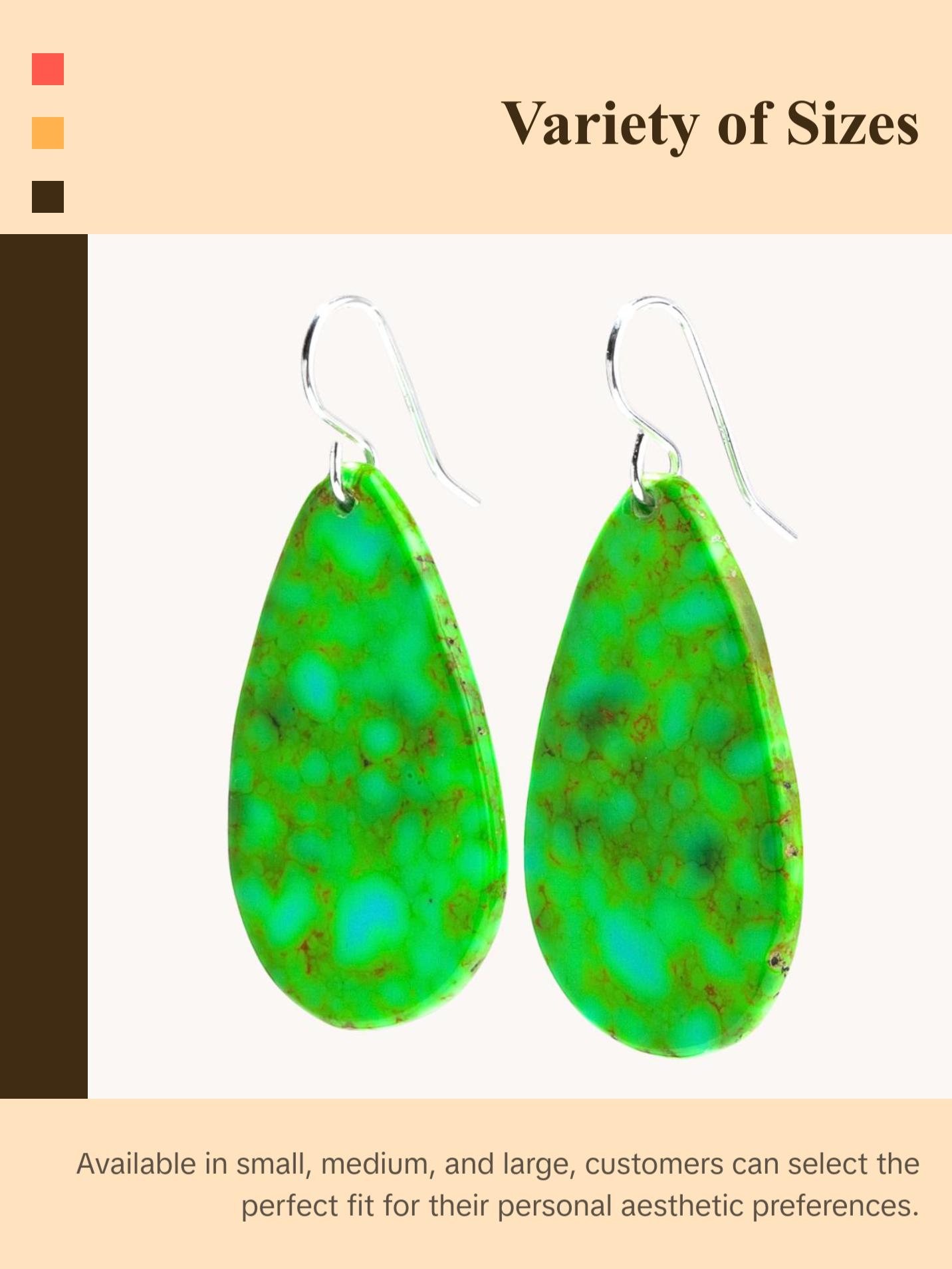 Radiante: Upcycled Sonoran Green Earrings