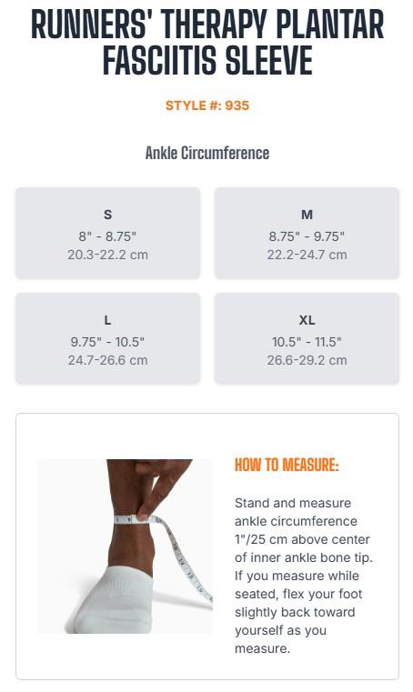 Shock Doctor Plantar Fasciitis Sleeve for Runners - Therapeutic Support & Pain Relief for Plantar Fasciitis - Ideal for Swelling & Chronic Conditions - Lightweight & Ergonomic Design