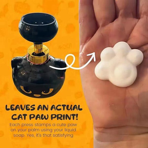 Pawprint Magic Cute Cat Paw Foam Soap Dispenser Press Design for Cat Lovers Practical Fun Accessory Claw Shaped Foam Pump Bottle