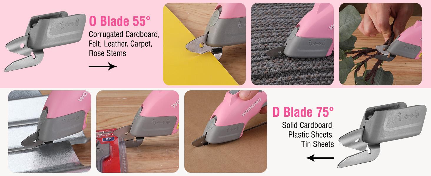 #JumpstartSale WORKPRO Cordless Electric Scissors, 4V Rechargeable Powerful Shears Cutting Tool for Fabric, Leather, Carpet and Cardboard, Power Rotary Cutters for Sewing, Scrapbooking, Crafting
