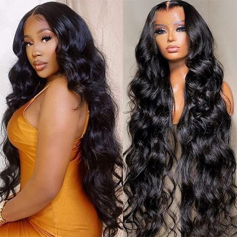 Bling Hair Brazilian 13x4 Body Wave Transparent Lace Frontal Wig Pre-Plucked 13x6 Lace Front Human Hair Wigs 180 Density 4x4 Lace Closure Body wave Wig For Women