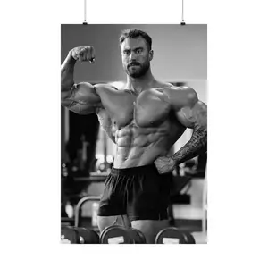 [UNFRAMED POSTER] Chris Bumstead "Daddy CBUM" Thavage Mr. Olympi Champion CBUM Posing Premium Poster