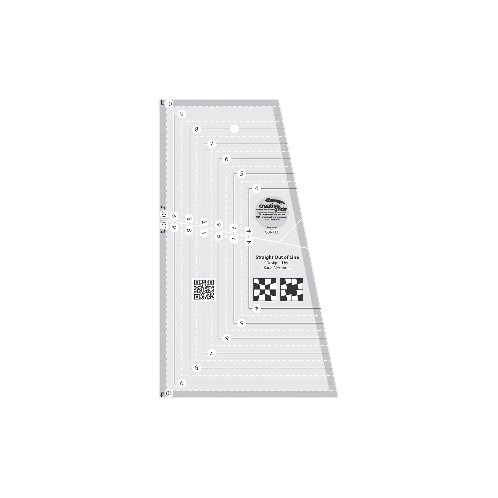 Creative Grids Straight Out of Line Ruler CGRKA3