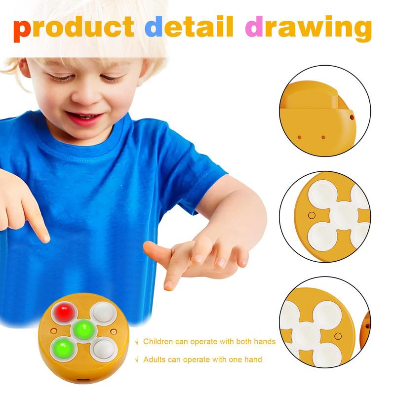 Stress Relief Toys Quick Push Game - One-handed handheld bubble game, fun and portable. Suitable for kids and adults. Holiday and party favors.