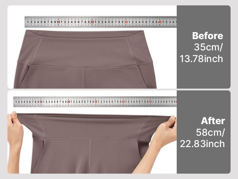 G4Free BareFeel Flare Yoga Pants Women High Waisted Bootcut Leggings with Pockets Dress Work Pant Petite/Regular/Tall