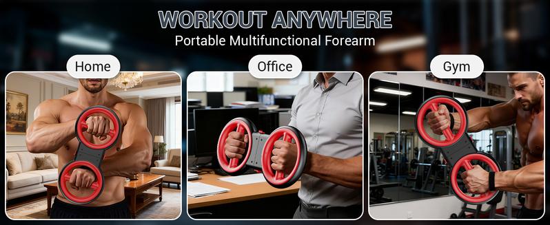 AKLUER 3-IN-1 Multifunctional Upper-Body Trainer (Arm Trainer-Spinning Rotator Burn Machine/ Forearm Trainer for Boxing/Resistance Bands with Handles)Detachable Portable, Flex Core Trainer, Chest & Arm Workout AKLUER 3-IN-1 Multifunctional Upper-Body Trainer (Arm Trainer-Spinning Rotator Burn Machine/ Forearm Trainer for Boxing/Resistance Bands with Handles)Detachable Portable, Flex Core Trainer, Chest & Arm Workout