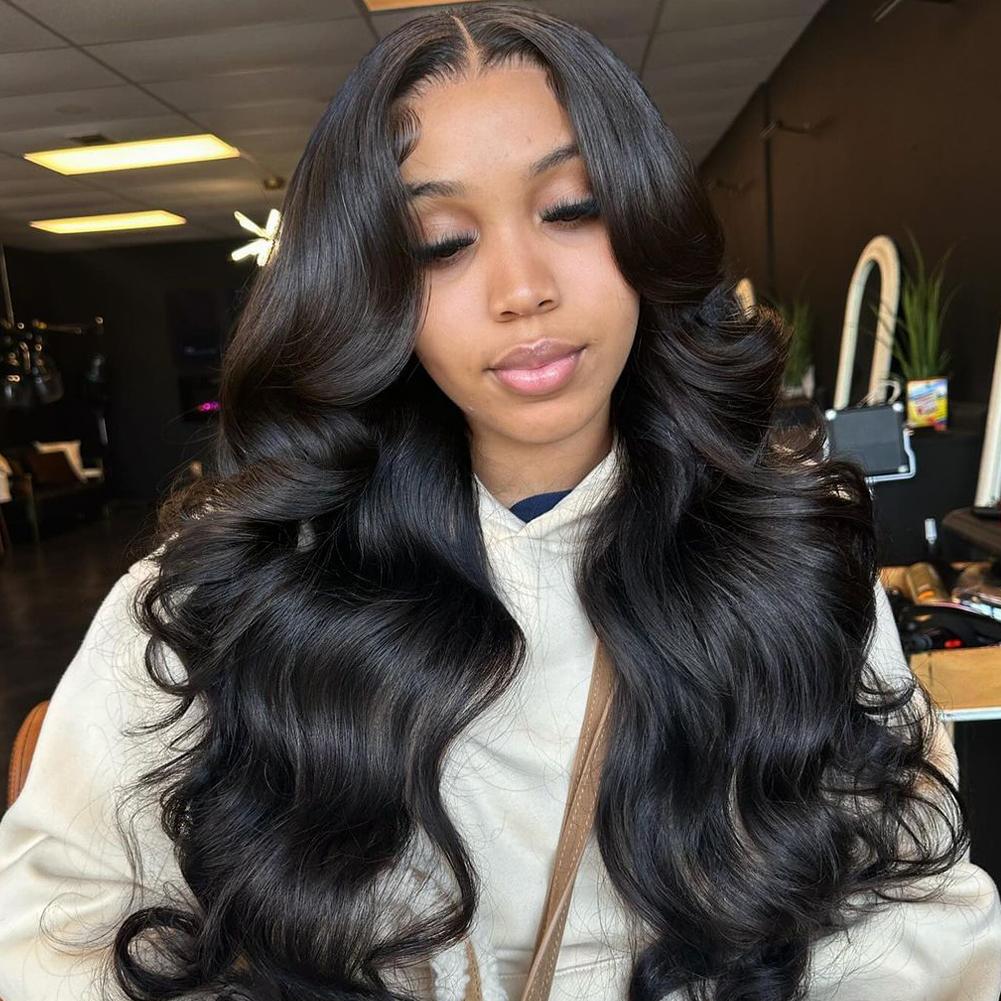QUANDIAN Loose Body Wave Lace Front Wigs Pre Bleached knots 200% Density 13x4 HD Lace Balayage Highlight Wig Human Hair Springtok QUANDIAN Loose Body Wave Lace Front Wigs Pre Bleached knots 200% Density 13x4 HD Lace Balayage Highlight Wig Human Hair Springtok