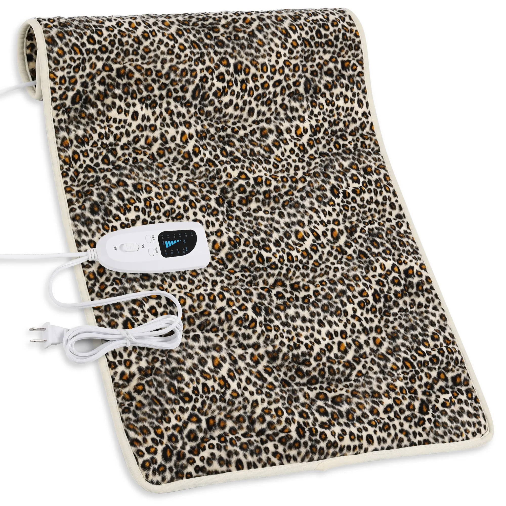 Heating pad, 40  x 20 inches,  33  x 17 inches, 24  x 12 inches,with 6 temperature levels and 4 time settings, portable, heated back, neck, shoulders, and legs, machine washable, perfect holiday gift for men and women. Multifunctional Blanket sohochic
