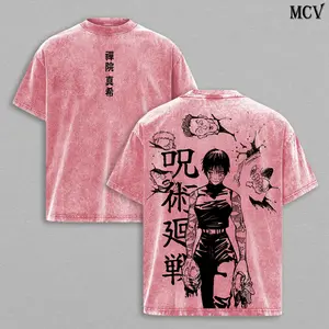 Maki Zenin Tee Washed – Jujutsu Kaisen Vintage Washed & Acid Wash Heavy Cotton Oversized Anime Manga T-Shirt & Hoodie, Dark Aesthetic Double Printed Retro Unisex Streetwear Graphic Top, Heavenly Restriction Edition