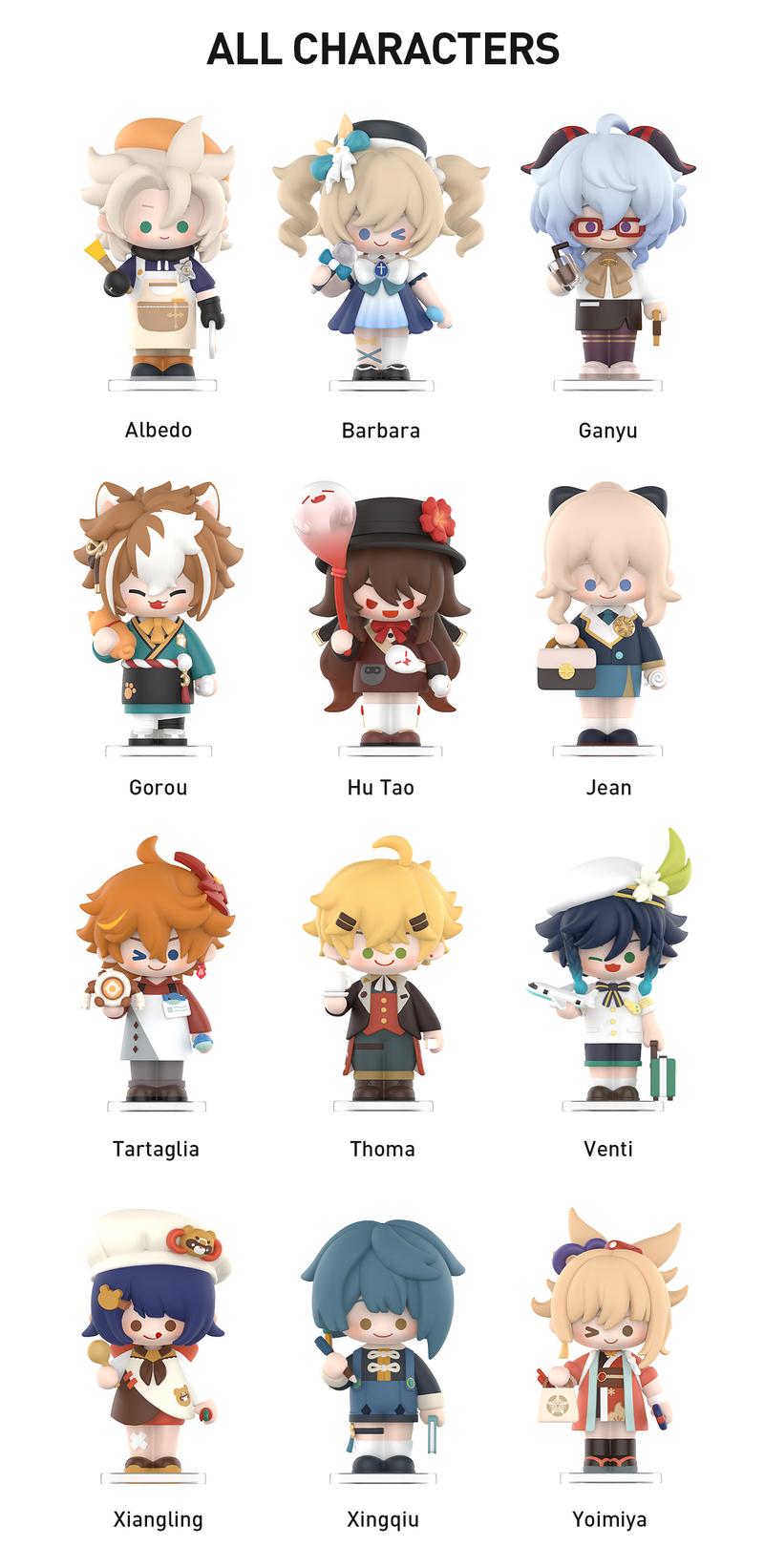 POP MART Genshin Impact Dress-Up Dreams Themed Chibi Series Figures