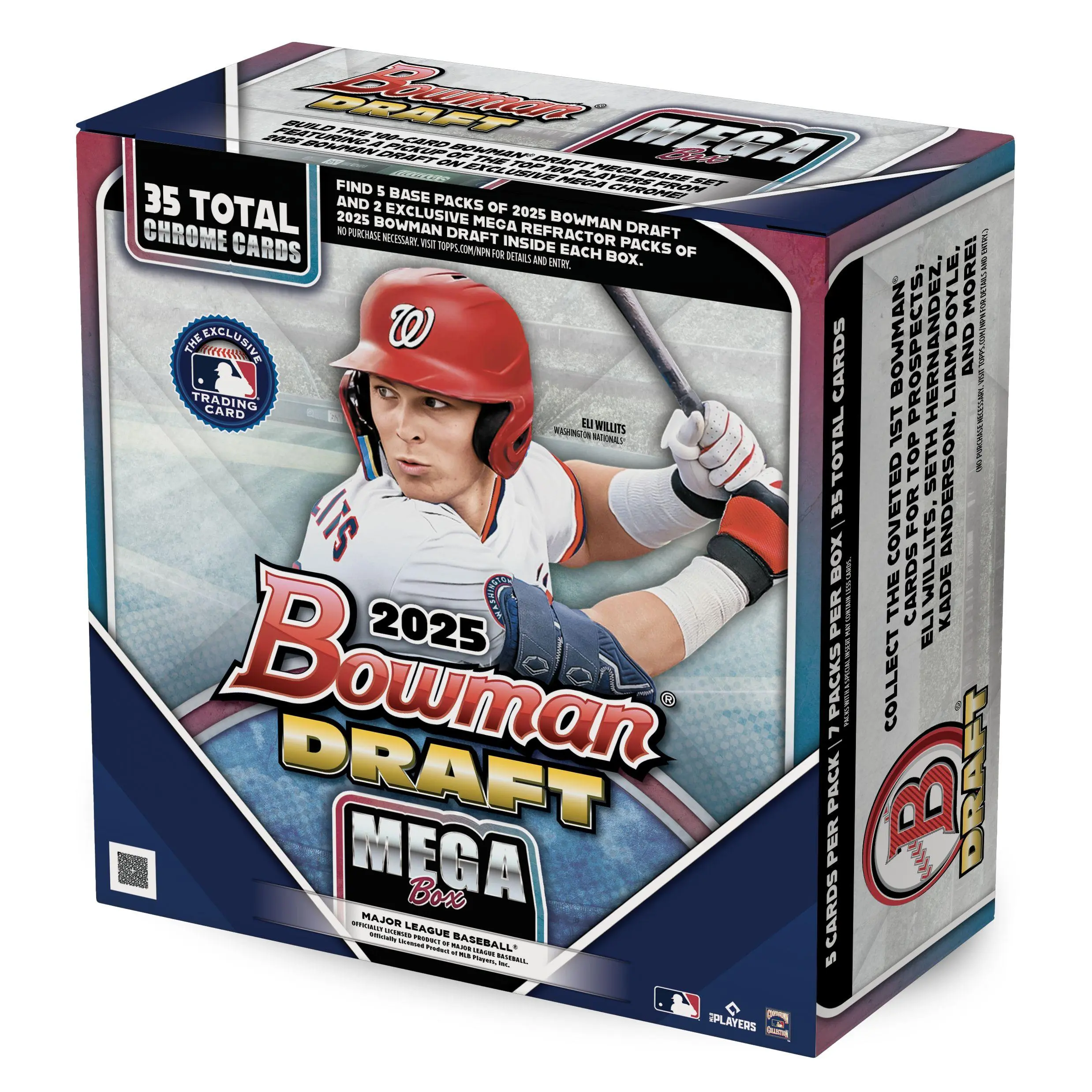 2025 Bowman Draft Baseball Mega Box (2 Chrome Packs)